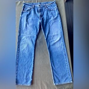 Cremieux Mens Classic Blue Straight Jeans 38X34